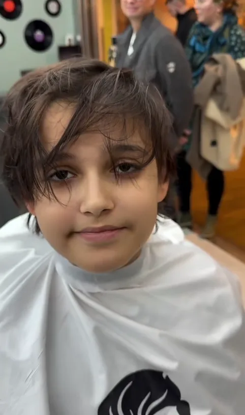 Vorher: Kids Cut Jungenhaarschnitt – Onkel Fade Barbershop Graz